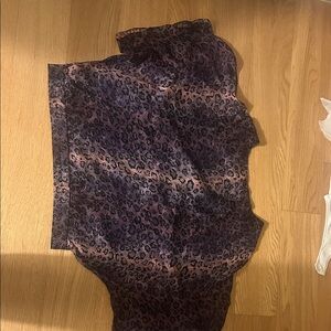 Purple Animal Print Blouse